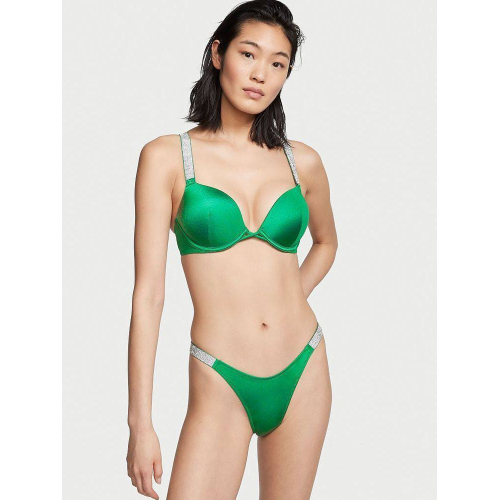Купальник Victoria’s Secret Shine Strap Tee Push-Up Swim Green