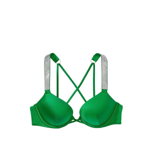 Купальник Victoria’s Secret Shine Strap Bombshell Add-2-Cups Push-Up Bikini Verdant Green