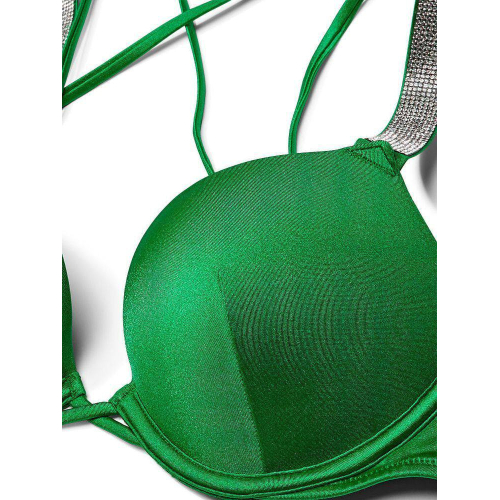 Купальник Victoria’s Secret Shine Strap Bombshell Add-2-Cups Push-Up Bikini Verdant Green