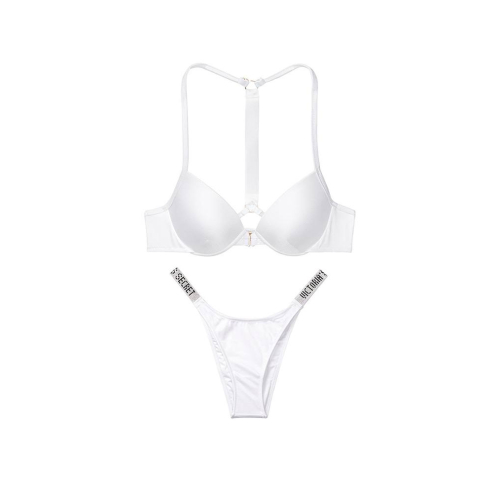 Купальник Victoria’s Secret Shine Strap Malibu Fabulous Push-Up Top & Strap Escondido Brazilian Bottom