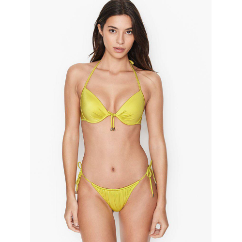 Купальник Victoria’s Secret Malibu Fabulous Strappy Push-Up Top & Ensanada Smocked Cheeky Bottom