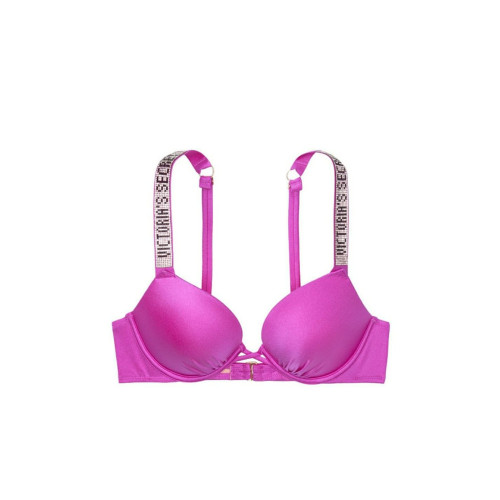 Купальник Victoria's Secret Shine Strap Bombshell Add-2-cups Push-Up Top & Strap Laguna Thong Bottom