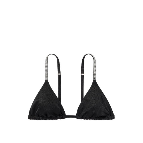 Купальник Victoria's Secret Shine Strap Triangle Bikini Top Black