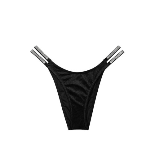 Купальник Victoria's Secret Shine Strap Triangle Bikini Top Black