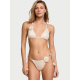 Купальник Victoria’s Secret Rosette Shine Triangle Bikini Top Candlelight