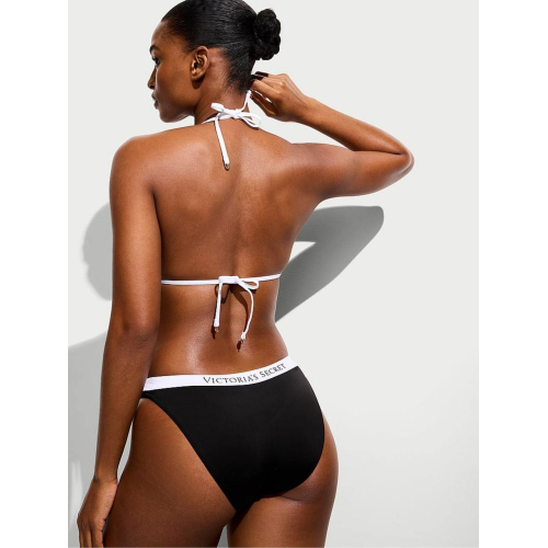 Купальник Victoria’s Secret VS Iconic Logo Triangle Bikini Top & VS Iconic Logo Bikini Bottom Black