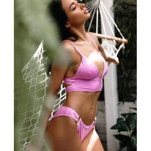 Купальник Victoria’s Secret V-Hardware Bikini Set Pink