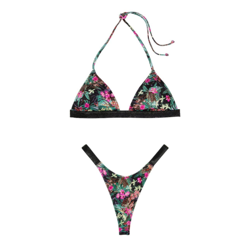 Купальник Victoria’s Secret Triangle Shine Strap Swim Top & Thong Bottom Palm