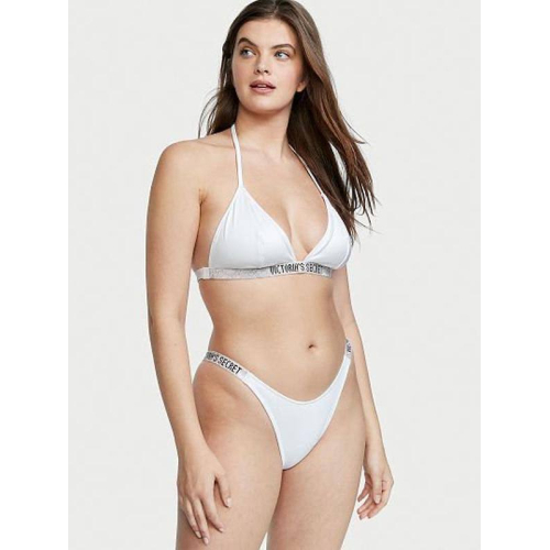 Купальник Victoria’s Secret Essential Shine Strap Swim White String