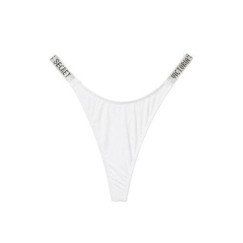 Купальник Victoria’s Secret Essential Shine Strap Swim White String