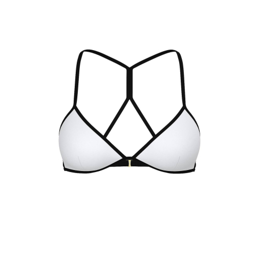 Купальник Victoria’s Secret SWIM Archives Surf Scuba Triangle Bikini Top & White Cheeky Scuba Bikini Bottoms