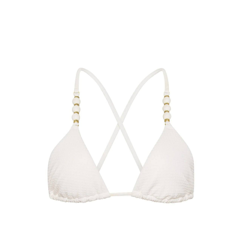 Купальник Victoria’s Secret SWIM Beach Beads Triangle Bikini Top & Beach Beads Side-Tie Brazilian Bikini Bottom Coconut White