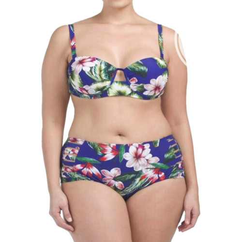 Купальник Coral Tropics by Apollo Swimwear Hawaiian Floral Bikini Top and Bottoms