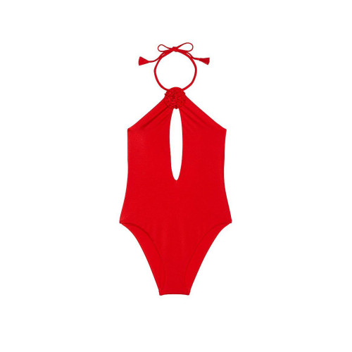 Купальник Victoria’s Secret SWIM Rosette Halter Cut-Out One-Piece