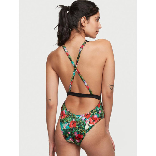 Купальник Victoria’s Secret Shine Strap Plunge One-Piece Swimsuit