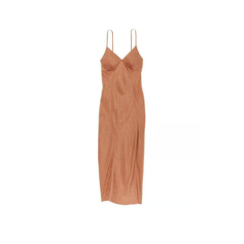 Нічна Сорочка Victoria's Secret Icon Satin Midi Slip