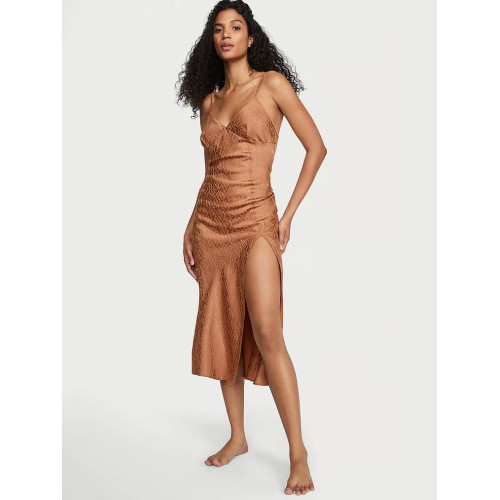 Нічна Сорочка Victoria's Secret Icon Satin Midi Slip
