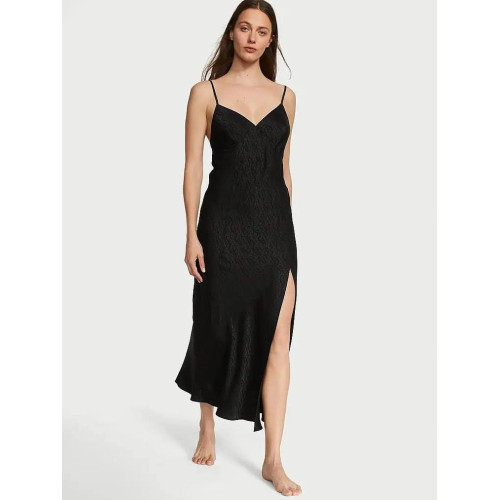Нічна Сорочка Victoria's Secret Icon Satin Midi Slip