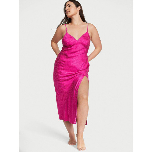 Нічна Сорочка Victoria's Secret Icon Satin Midi Slip