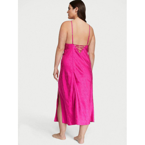 Нічна Сорочка Victoria's Secret Icon Satin Midi Slip