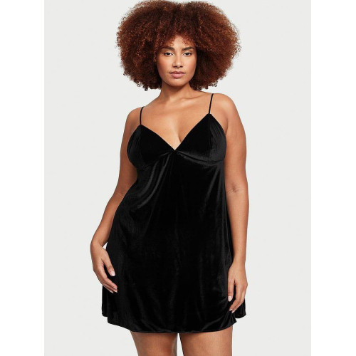 Нічна Велюрова Сорочка Victoria's Secret Velvet Slip Dress Нічна Велюрова Сорочка Victoria's Secret Velvet Slip Dress