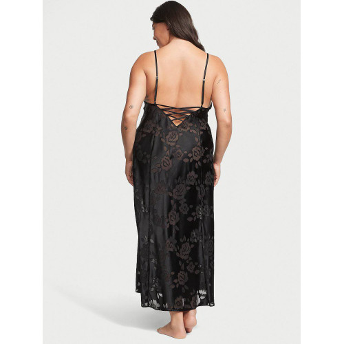 Нічна Сорочка Victoria's Secret Archives Burnout Satin Robe 
