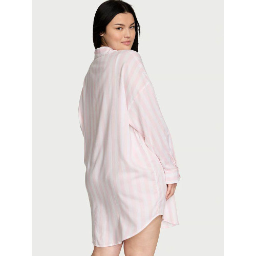 Хлопкова нічна рубашка Victoria’s Secret Modal-Cotton Sleepshirt