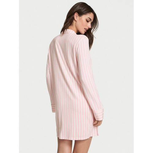 Сорочка для сну Modal Soft Button-Front Sleepshirt Blossom Stripes