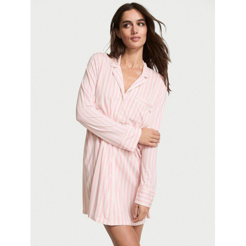 Сорочка для сну Modal Soft Button-Front Sleepshirt Blossom Stripes