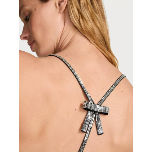 Пеньюар Victoria’s Secret Very Sexy Black Crystal Bow Slip Dress