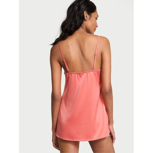 Пеньюар Victoria’s Secret Coral Ribbon Pink Lace Slip Dress Пеньюар Victoria’s Secret Coral Ribbon Pink Lace Slip Dress