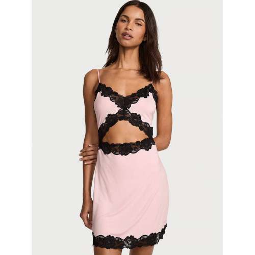 Пеньюар Victoria’s Secret Modal Lace-Trim Mini Slip Dress