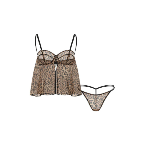 Пеньюар Victoria’s Secret VERY SEXY Geo Leo Chiffon Flyaway Cami Babydoll Set