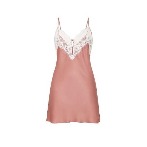 Пеньюар Victoria’s Secret Dream Angels Satin Lace-Trim Short Slip Dress Antique Rose