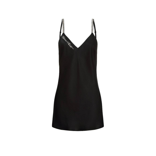 Пеньюар Victoria’s Secret Very Sexy Mini Shine Script Satin Slip Dress Black