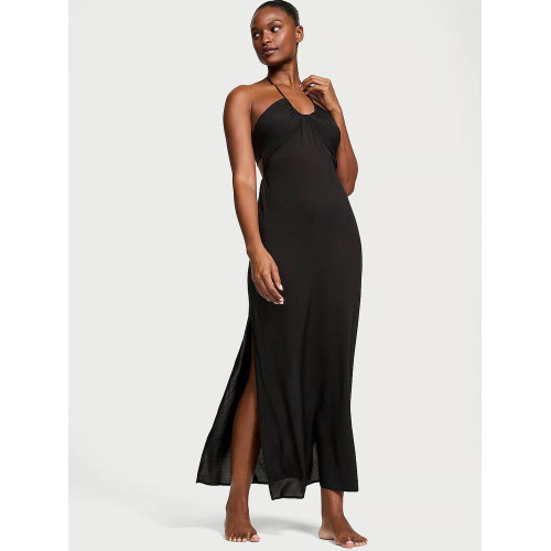 Сукня Victoria’s Secret Beachwear Halter Maxi Dress Black Сукня Victoria’s Secret Beachwear Halter Maxi Dress Black