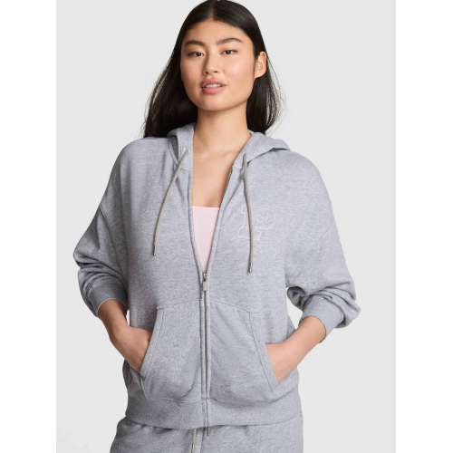 Спортивний костюм PINK Victoria’s Secret Campus Fleece Full-Zip Hoodie & Jogger Grey