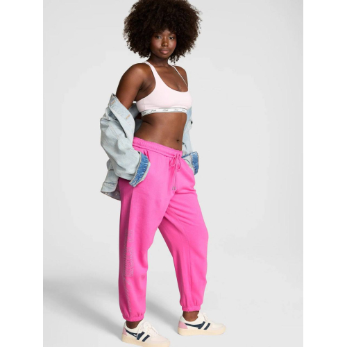 Спортивний костюм PINK Victoria’s Secret Campus Fleece Bling Full-Zip Hoodie & Jogger Pink