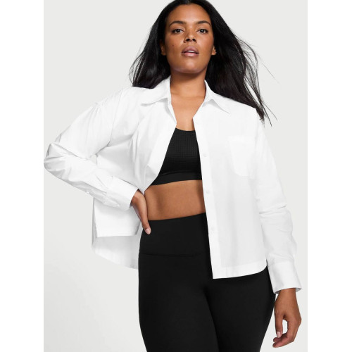 Рубашка VSX White Cropped Poplin Shirt