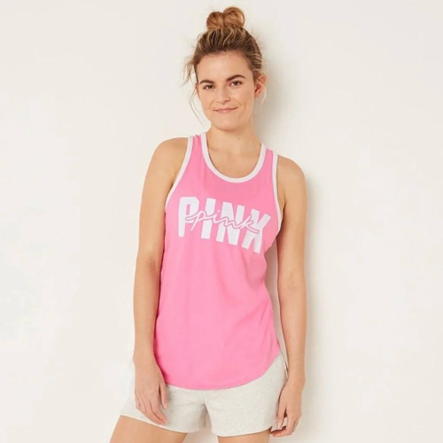 Майка Victoria’s Secret PINK Knit Racerback Everyday Tank Top Dreamy Pink