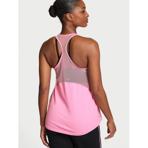 Майка Victoria’s Secret VSX Pima Cotton Jersey Racerback Tank Top Pink