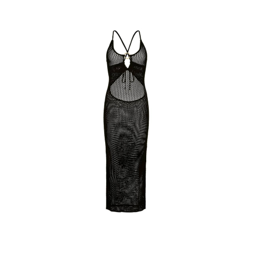Туніка Victoria’s Secret SWIM Beachwear Crochet Keyhole Dress Black