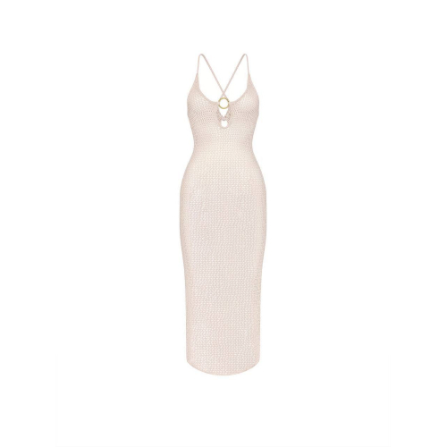 Туніка Victoria’s Secret Beachwear Crochet Keyhole Dress Pearl White