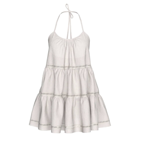 Пляжна сукня Victoria’s Secret Swim Beachwear Cotton Gauze Tiered Mini Dress Coconut White