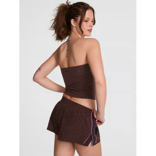 Шорти Victoria’s Secret Pink Tech Woven Retro Shorts Leopard