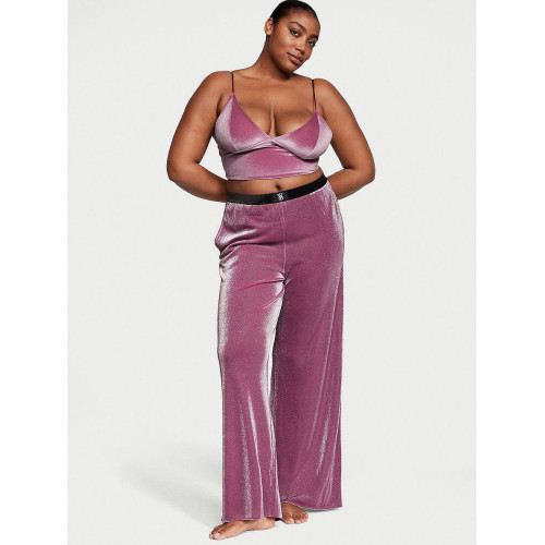 Костюм Victoria's Secret Velvet Cami & Shimmer Knit Pants Pajama Set 