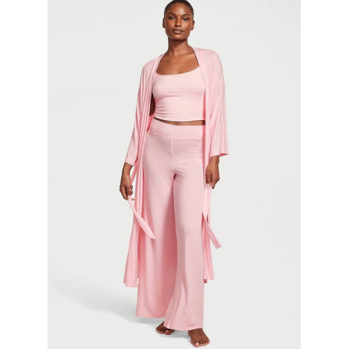 Піжамний комплект Victoria's Secret Modal 3-Piece Pajama Set Pink
