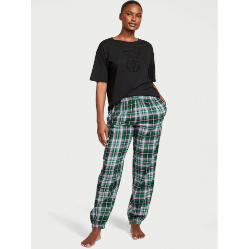 Піжама Victoria's Secret Flannel Jogger Tee-jama
