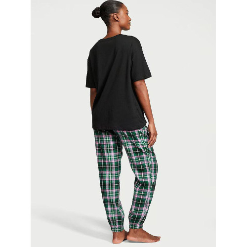 Піжама Victoria's Secret Flannel Jogger Tee-jama