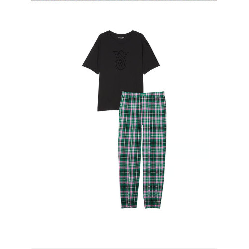 Піжама Victoria's Secret Flannel Jogger Tee-jama